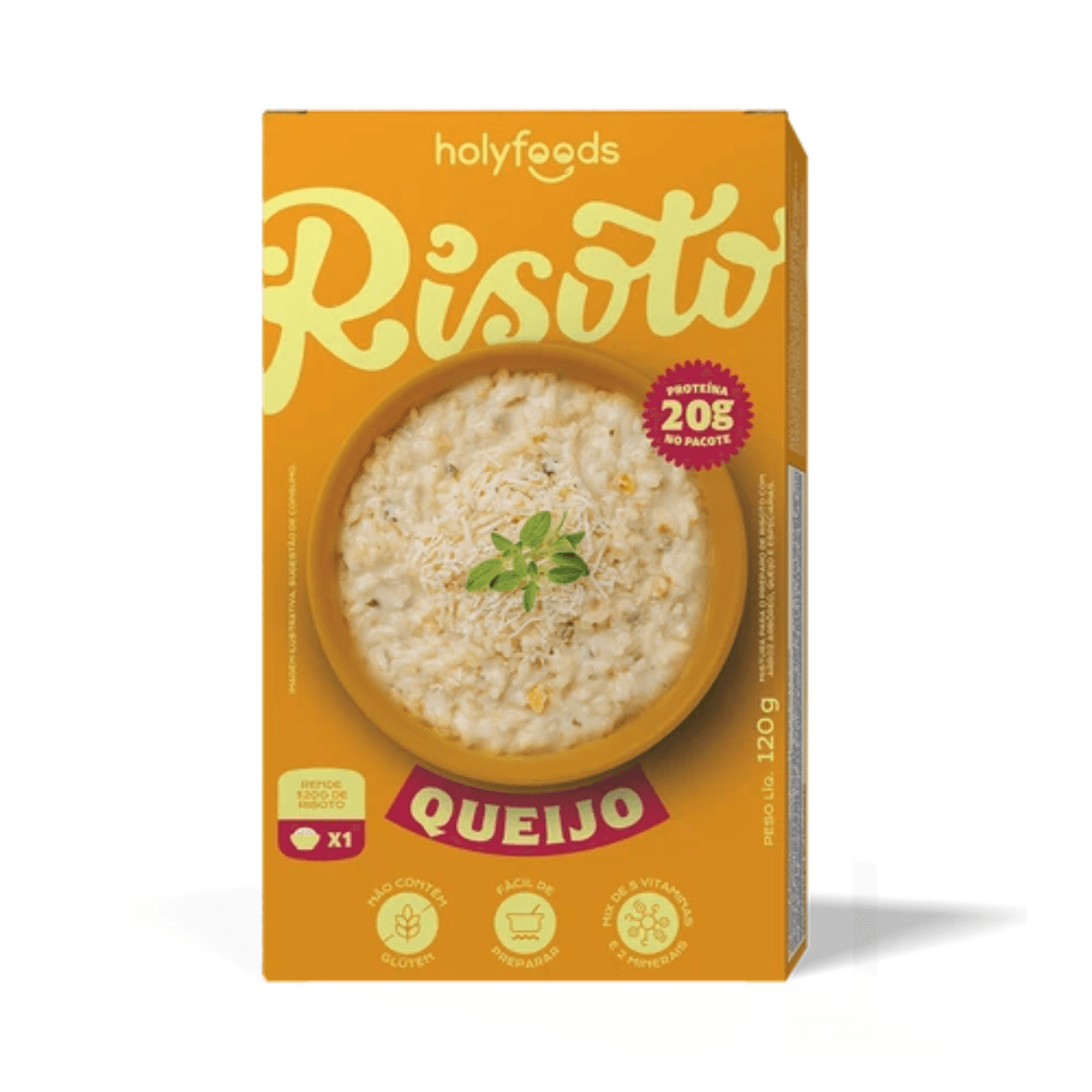 Risoto Queijo Holyfoods 120g - Imagem 1
