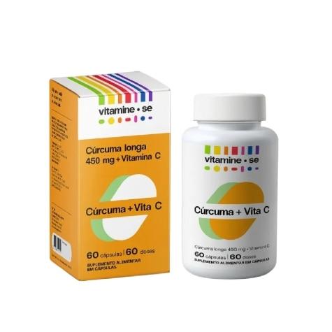 Vitamine-se Cúrcuma + Vita C 60 Cápsulas - Imagem 1