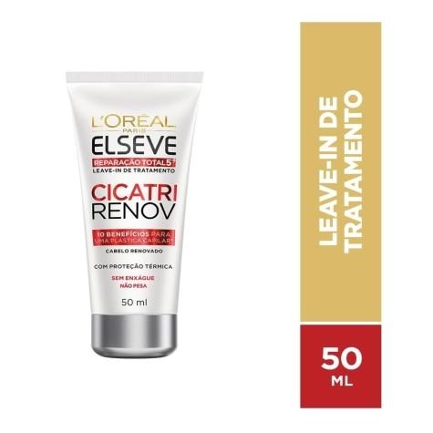 Leave-In Elseve Tratamento Cicatri Renov Cabelo Danificado 50ml - Imagem 1
