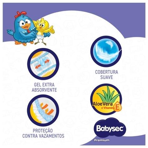Fralda Babysec Galinha Pintadinha Premium M Jumbinho 18 Unidades - Imagem 4