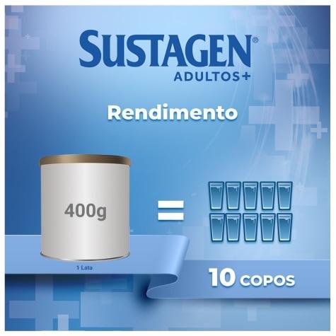 Complemento Alimentar Sustagen Adultos+ Sabor Morango 400g - Imagem 5