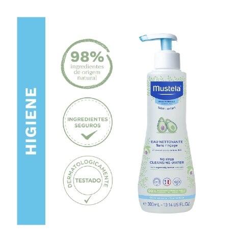 Água de Limpeza Mustela BeBê Sem Enxágue 300ml - Imagem 3