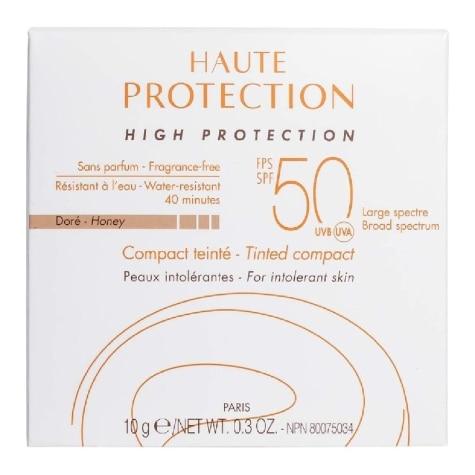 Protetor Solar Facial Avène Doré FPS50 Pó Compacto Cor Bege Escuro 10g - Imagem 3
