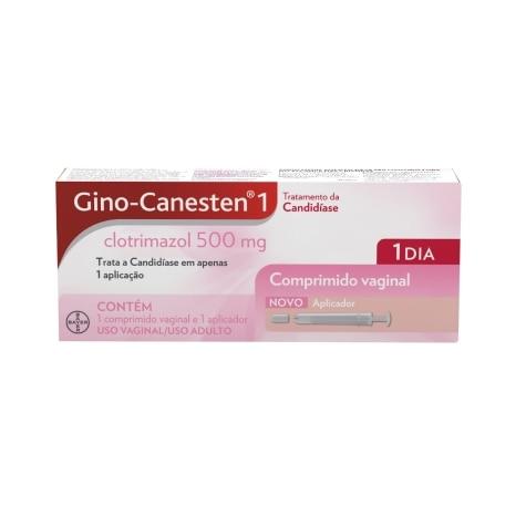 Gino- Canesten Clotrimazol 500 mg 1 Cápsulas Moles Vaginal + 1 Aplicador - Imagem 1