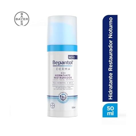 Loção Hidratante Bepantol Derma Restaurador Noturno Facial 50ml - Imagem 2