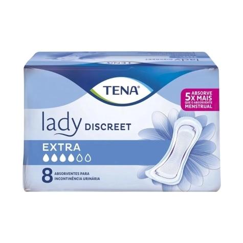 Absorvente para Incontinência Urinária Tena Lady Discreet Extra 8 Unidades - Imagem 1