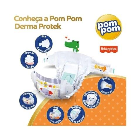 Fralda Pom Pom Protek Proteção de Mãe G 24 Unidades - Imagem 2