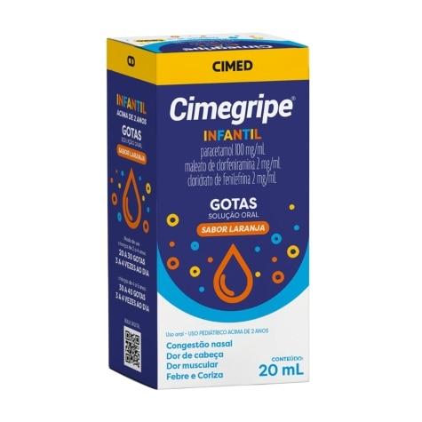 Cimegripe Infantil Gotas Sabor Laranja 20ml - Imagem 3