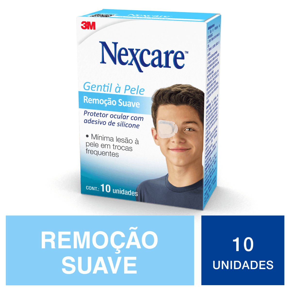 Protetor Ocular Adulto Remoção Sem Dor Nexcare Remoção Suave 10 Unidades - Imagem 2