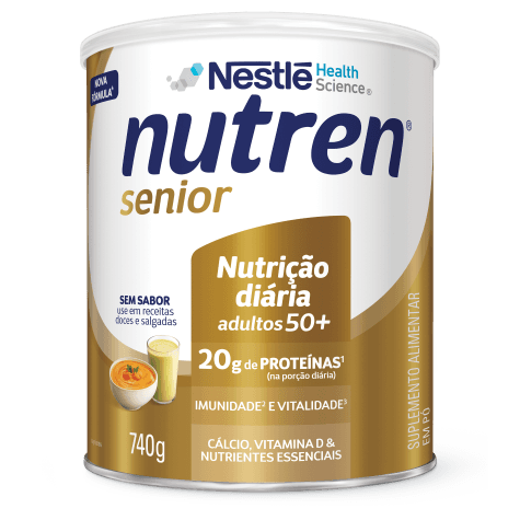 Suplemento Alimentar Nutren Senior sem Sabor 740g - Imagem 3