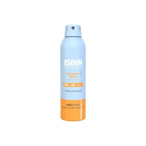 Protetor Solar Corporal Isdin Transparent Spray FPS 50 250ml - Imagem 1