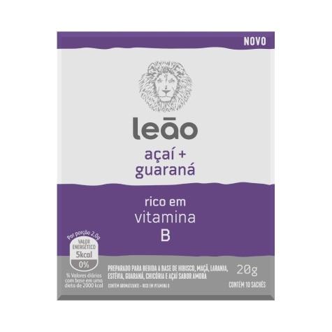 Chá Leão Sabor Açaí + Guaraná 10 Sachês - Imagem 1
