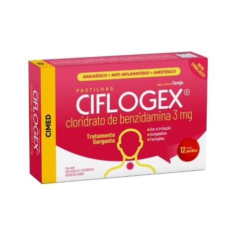 Ciflogex Cereja 3mg 12 Pastilhas - Imagem 1
