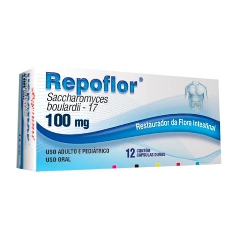 Repoflor 100mg 12 Cápsulas - Imagem 1