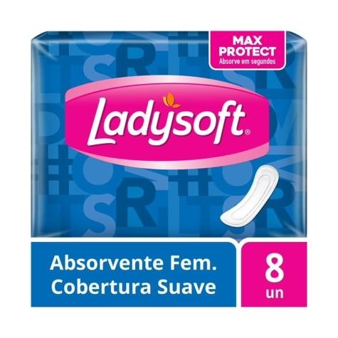 Absorvente Cobertura Suave sem Abas Ladysoft 8 Unidades - Imagem 3