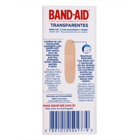 Curativo Band-Aid Transparente 10 Unidades - Imagem 4