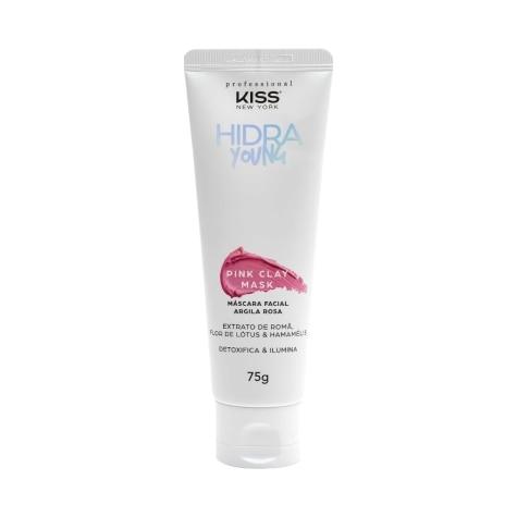 Máscara Hidratante Professional Kiss New York Hidra Young Argila Rosa Facial 75g - Imagem 2