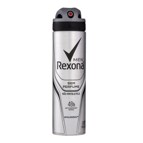 Desodorante Aerossol Rexona Men Sem Perfume 72h 150ml - Imagem 1
