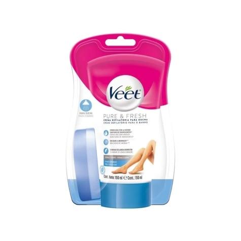 Depilatório Corporal Creme Veet Pure & Fresh Pele Delicada 150ml - Imagem 1
