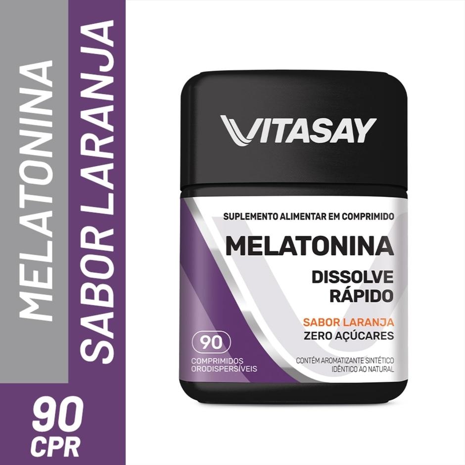 Melatonina Vitasay Sabor Laranja 90 Comprimidos Orodispersíveis