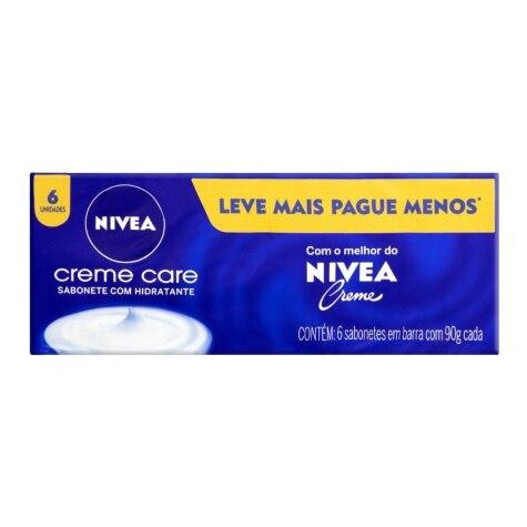 Sabonete em Barra Nivea Creme Care 6 Unidades 90g Leve Mais Pague Menos - Imagem 2