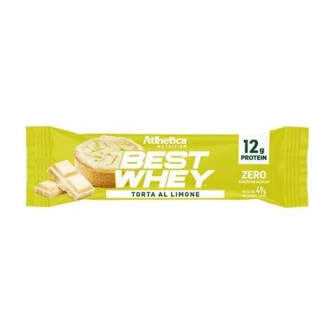 Barra Proteica Atlhetica Nutrition Best Whey Sabor Torta Al Limone 49g - Imagem 1