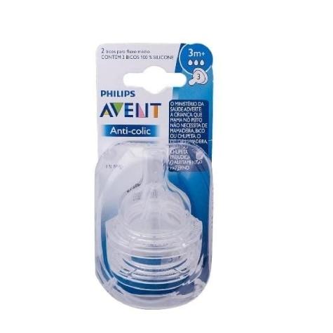 Bico de Mamadeira Philips Avent Anti-Colic Nº3 2 Unidades - Imagem 1