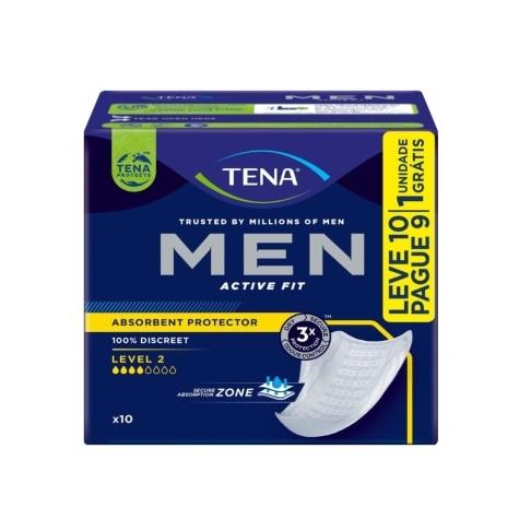 Absorvente Masculino para Incontinência Urinária Tena Men Médio Leve 10 Pague 9 - Imagem 1
