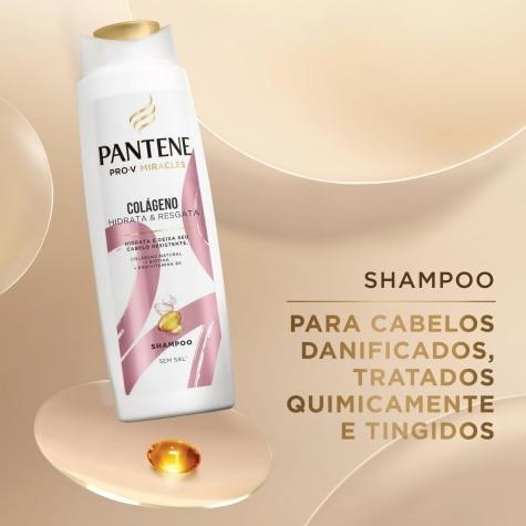 Shampoo Pantene Colágeno Hidrata & Resgata Cabelo Seco 300ml - Imagem 2