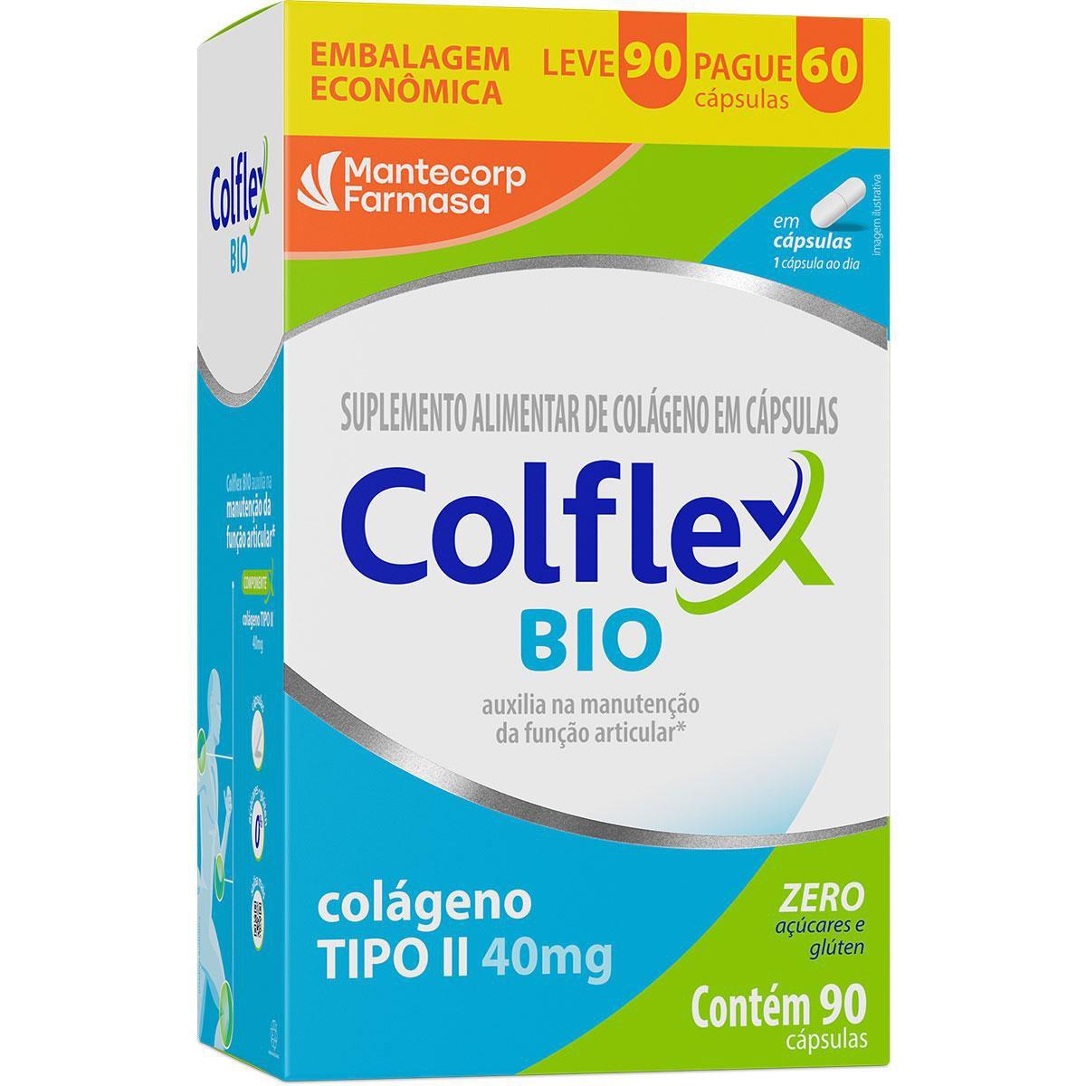 Colflex Bio Colágeno Tipo Ii 40Mg 90 Cápsulas - Imagem 1