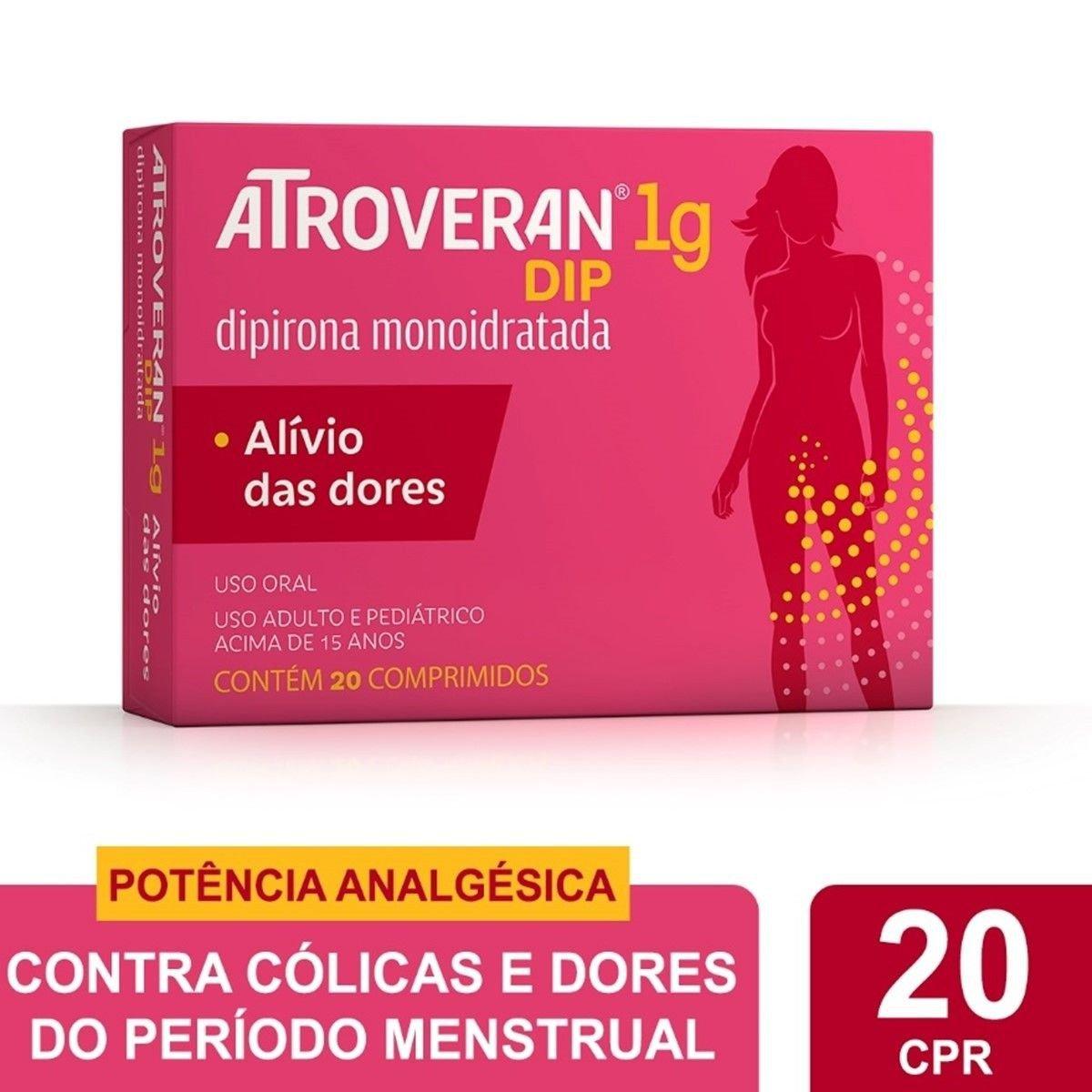 Atroveran Dip 1g 20 Comprimidos - Imagem 1