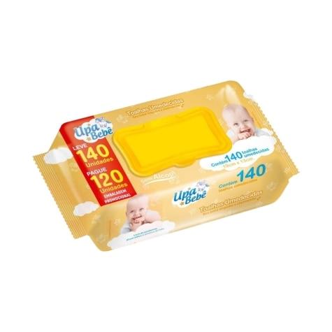 Toalhas Umedecidas Upa Bebê Leve 140 Pague 120 Unidades - Imagem 1