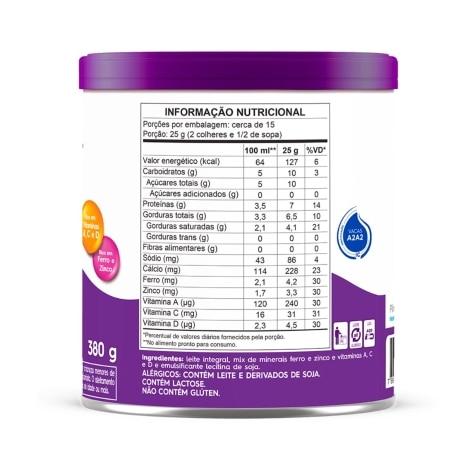 Leite em Pó Integral Piracanjuba A2 380g - Imagem 2