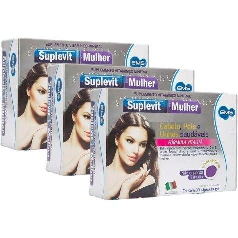 Kit 3 Unidades Suplevit Mulher 30 Cápsulas - Imagem 1