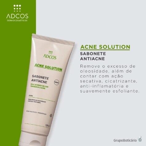 Sabonete Líquido Adcos Acne Solution Facial 120ml - Imagem 3
