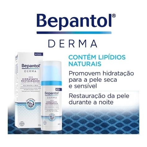 Loção Hidratante Bepantol Derma Restaurador Noturno Facial 50ml - Imagem 5