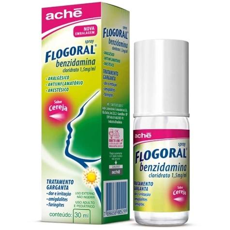 Flogoral Colutório Spray Cereja 1,5mg 30ml - Imagem 1