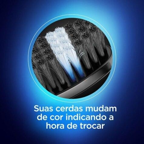 Escova Dental Oral-B Indicator Black Sensitive Carvão 2 Unidades - Imagem 6