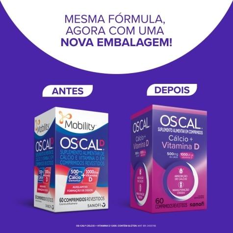 Os-Cal D 500mg + 1.000UI 60 Comprimidos Revestidos - Imagem 3