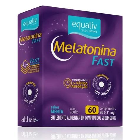 Melatonina 210mcg Equaliv 60 Comprimidos - Imagem 1