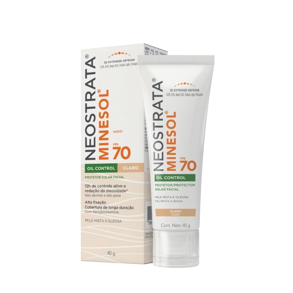 Protetor Solar Facial Neostrata Minesol Oil Control FPS70 Pele Mista a Oleosa Cor Claro 40g