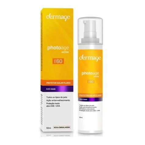 Protetor Solar Facial Dermage Photoage Antiox FPS60 Incolor 50ml - Imagem 1