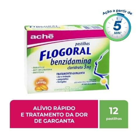 Flogoral Laranja 3mg 12 Pastilhas - Imagem 2