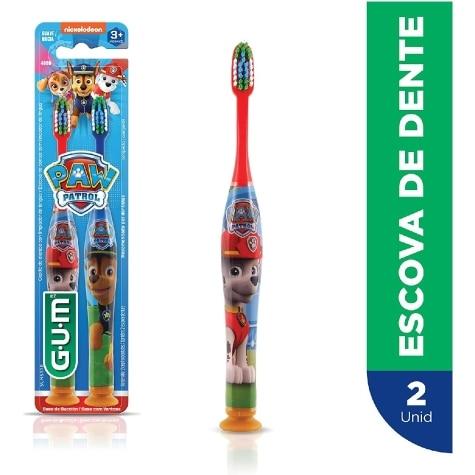 Escova Dental Infantil G.U.M Patrulha Canina 3+ Macia 2 Unidades - Imagem 2