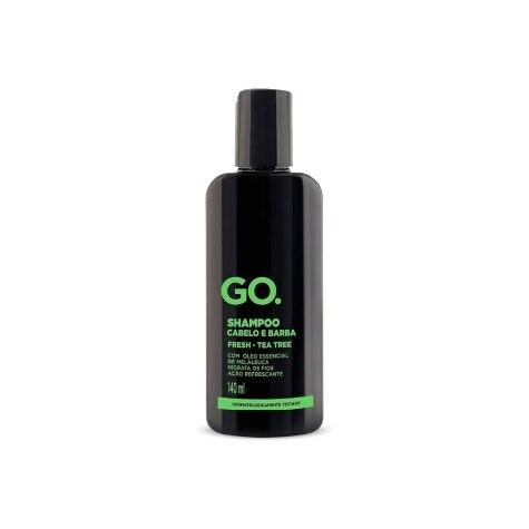 Shampoo GO. Tea Tree Cabelo e Barba Cabelo Seco 140ml - Imagem 1