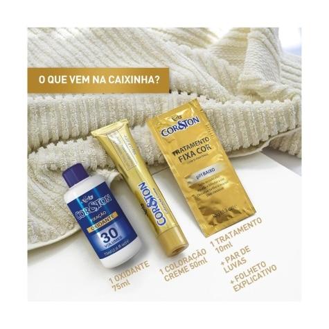 Tintura Cor&ton Niely Coloração Creme 7.2 Louro Médio Matte 135g - Imagem 3