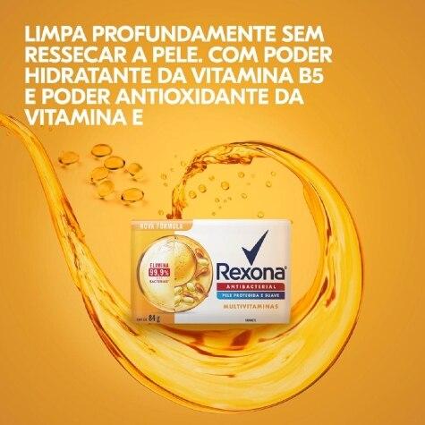 Sabonete Antibacteriano Barra Rexona Multivitaminas 84g - Imagem 5