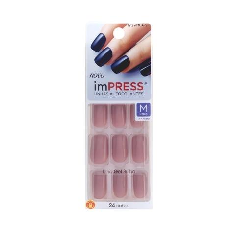 Unhas Postiças Autocolantes Impress Cor Fresh Start Média 24 Unidades - Imagem 1