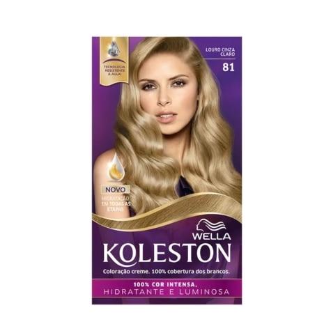 Tintura Koleston Wella 81 Louro Cinza Claro 157ml - Imagem 1
