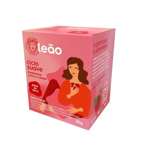 Chá Leão Ciclo Suave Sabor Framboesa, Cravo e Canela 10 Sachês - Imagem 2